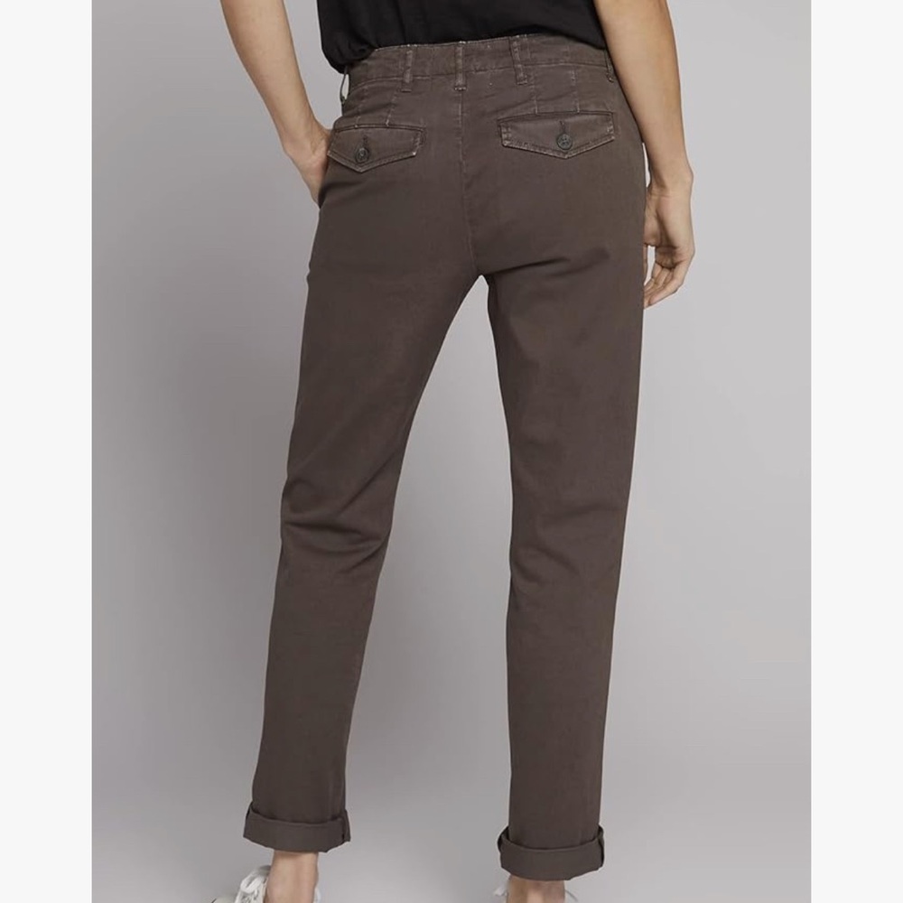 Current Elliot The Captain straight leg grey chino trouser pants size 27